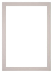 Passepartout 60x84cm Karton Grau Granit Rand 4cm Gerade Vorne | Yourdecoration.de