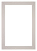 Passepartout 30x42cm Karton Grau Granit Rand 5cm Gerade Vorne | Yourdecoration.de