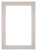 Passepartout 21x29,7cm A4 Karton Grau Granit Rand 6cm Gerade Vorne | Yourdecoration.de