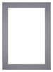 Passepartout 21x29,7cm A4 Karton Grau Rand 6cm Gerade Vorne | Yourdecoration.de