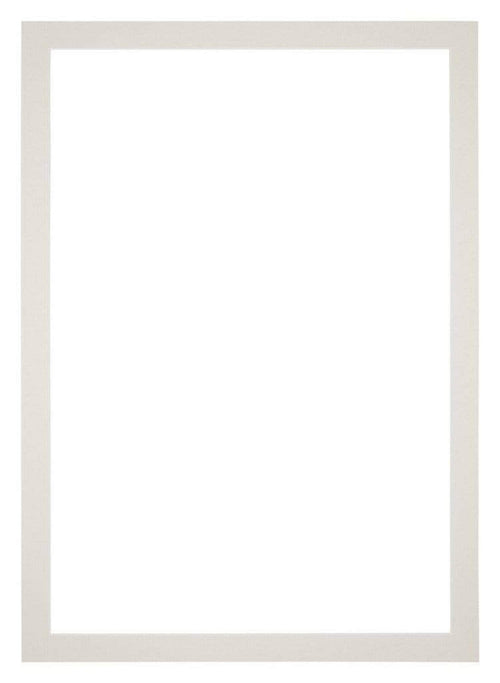 Passepartout 21x29,7cm A4 Karton Hellgrau Rand 3cm Gerade Vorne | Yourdecoration.de