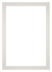 Passepartout 60x84cm Karton Hellgrau Rand 4cm Gerade Vorne | Yourdecoration.de