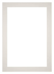 Passepartout 50x70cm Karton Hellgrau Rand 5cm Gerade Vorne | Yourdecoration.de