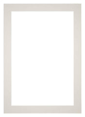Passepartout 35x50cm Karton Hellgrau Rand 5cm Gerade Vorne | Yourdecoration.de