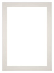 Passepartout 42x60cm Karton Hellgrau Rand 5cm Gerade Vorne | Yourdecoration.de