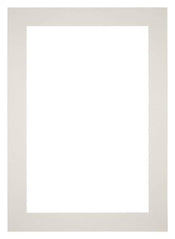 Passepartout 20x28cm Karton Hellgrau Rand 6cm Gerade Vorne | Yourdecoration.de