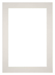 Passepartout 21x29,7cm A4 Karton Hellgrau Rand 6cm Gerade Vorne | Yourdecoration.de