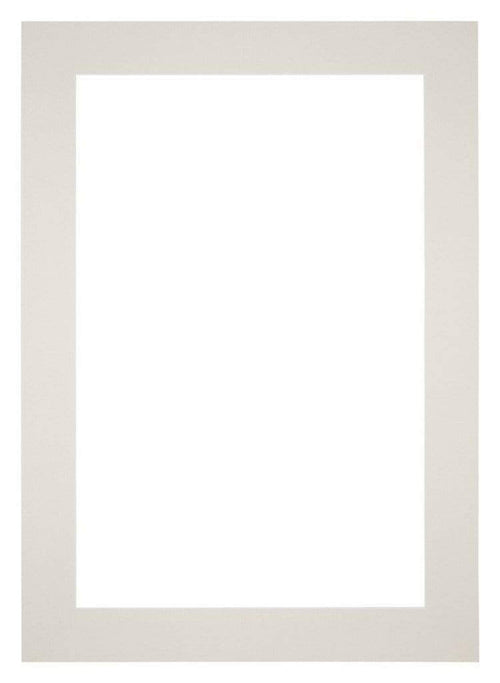 Passepartout 21x29,7cm A4 Karton Hellgrau Rand 6cm Gerade Vorne | Yourdecoration.de