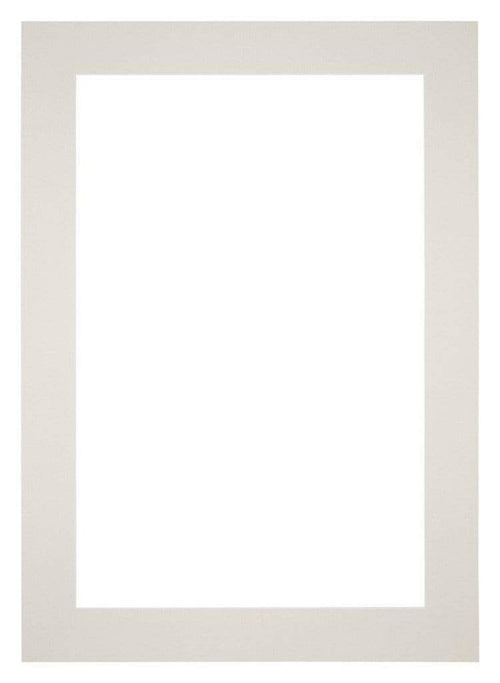 Passepartout 25x35cm Karton Hellgrau Rand 6cm Gerade Vorne | Yourdecoration.de
