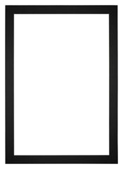 Passepartout 60x84cm Karton Schwarz Rand 4cm Gerade Vorne | Yourdecoration.de