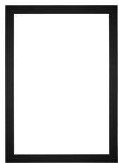 Passepartout 60x84cm Karton Schwarz Rand 4cm Gerade Vorne | Yourdecoration.de