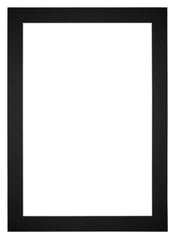Passepartout 42x60cm Karton Schwarz Rand 5cm Gerade Vorne | Yourdecoration.de