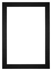 Passepartout 50x70cm Karton Schwarz Rand 5cm Gerade Vorne | Yourdecoration.de
