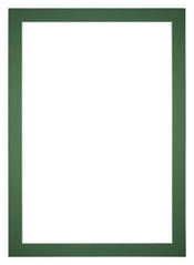 Passepartout 60x84cm Karton Waldgrun Rand 4cm Gerade Vorne | Yourdecoration.de