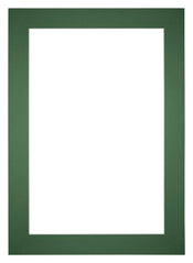 Passepartout 21x29,7cm A4 Karton Waldgrun Rand 6cm Gerade Vorne | Yourdecoration.de