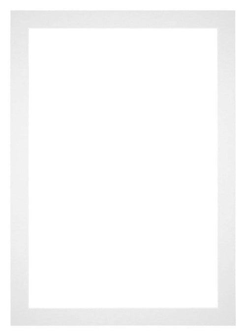 Passepartout 25x35cm Karton Weiss Rand 4cm Gerade Vorne | Yourdecoration.de