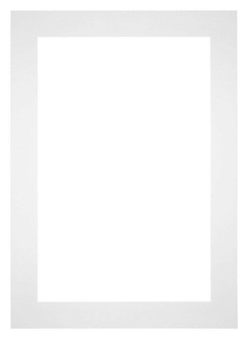 Passepartout 21x29,7cm A4 Karton Weiss Rand 6cm Gerade Vorne | Yourdecoration.de