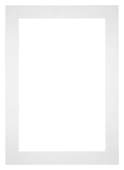 Passepartout 35x50cm Karton Weiss Rand 6cm Gerade Vorne | Yourdecoration.de