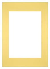 Passepartout 59,4x84cm A1/A2 Karton Gelb Rand Gerade Vorne | Yourdecoration.de