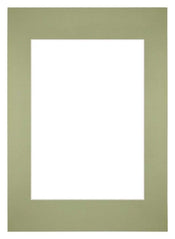 Passepartout 59,4x84cm A1/A2 Karton Mintgrun Rand Gerade Vorne | Yourdecoration.de