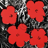 Andy Warhol Flowers Red 1964 Kunstdruck 91x91cm | Yourdecoration.de