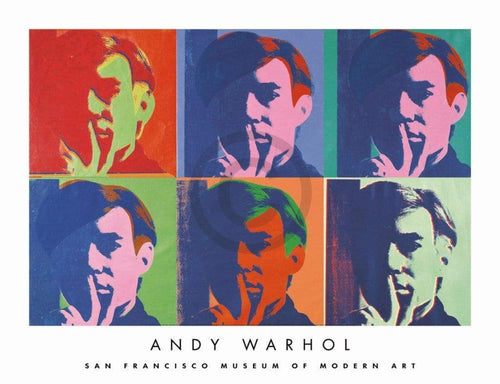 Andy Warhol A Set of Six Self Portraits Kunstdruck 86x66cm | Yourdecoration.de