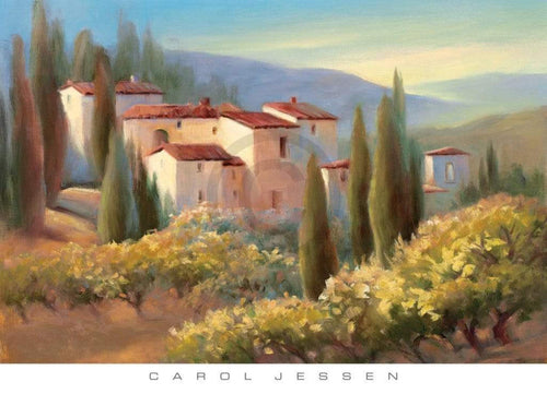 Carol Jessen Blue Shadow in Tuscany II Kunstdruck 91x66cm | Yourdecoration.de