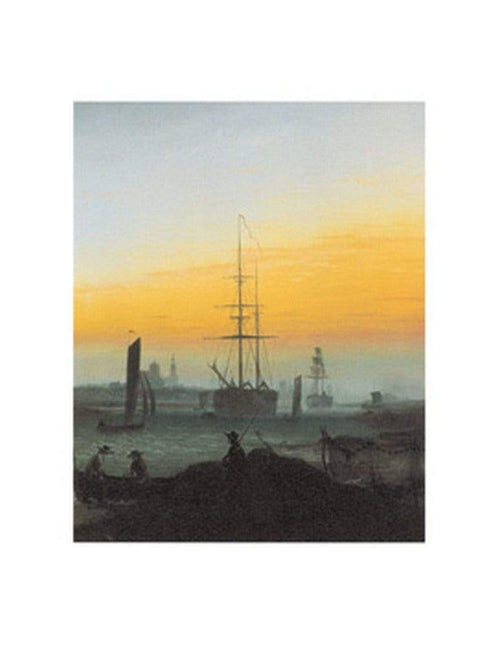 Caspar David Friedrich Der Greifswalder Hafen Kunstdruck 70x90cm | Yourdecoration.de