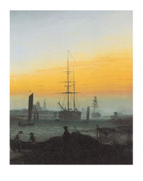 Caspar David Friedrich Der Greifswalder Hafen Kunstdruck 30x40cm | Yourdecoration.de