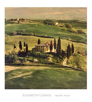 Elisabeth Carmel Tuscan Villa Kunstdruck 45x50cm | Yourdecoration.de