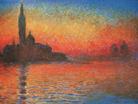 Claude Monet Crepuscolo Kunstdruck 80x60cm | Yourdecoration.de