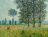 Claude Monet Felder im FrÃ¼hling Kunstdruck 90x70cm | Yourdecoration.de