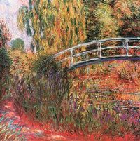 Claude Monet Ponte giapponese Kunstdruck 95x95cm | Yourdecoration.de