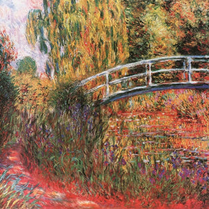 Claude Monet Ponte giapponese Kunstdruck 95x95cm | Yourdecoration.de