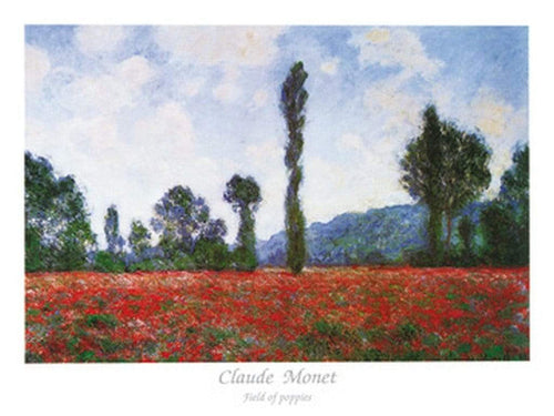 Claude Monet Field of Poppies Kunstdruck 80x60cm | Yourdecoration.de