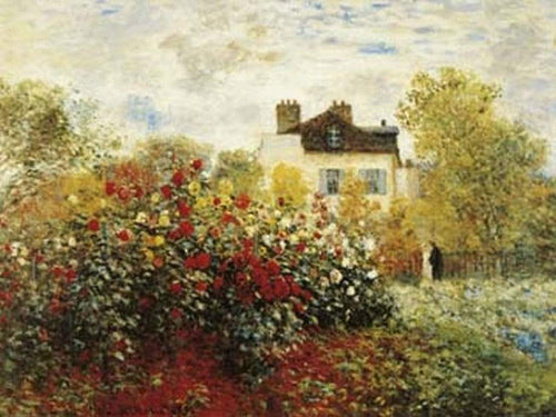 Claude Monet The Artist's Garden Kunstdruck 80x60cm | Yourdecoration.de
