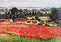 Claude Monet Field of Poppies Kunstdruck 100x70cm | Yourdecoration.de