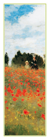 PGM Claude Monet Field of Poppies Kunstdruck 25x70cm | Yourdecoration.de