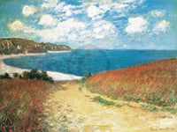 Claude Monet Meadow Road to Pourville 1882 Kunstdruck 80x60cm | Yourdecoration.de
