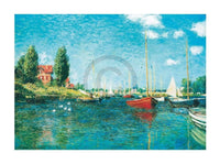 Claude Monet Red Boats Kunstdruck 80x60cm | Yourdecoration.de