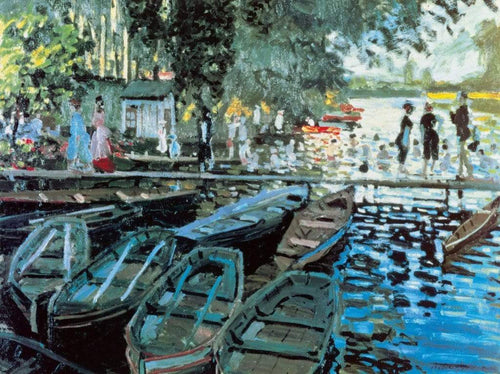 Claude Monet Bathers at la Grenouillers Kunstdruck 80x60cm | Yourdecoration.de