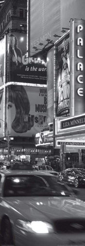 Alan Copson Times Sqare at night, New York Kunstdruck 33x95cm | Yourdecoration.de