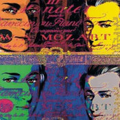Günter Edlinger Mozart 1 Kunstdruck 80x80cm | Yourdecoration.de
