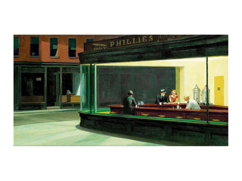 PGM Edward Hopper Nighthawks Kunstdruck 40x30cm | Yourdecoration.de