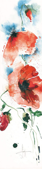 Ekkehard Hofmann Mohn I Kunstdruck 20x99cm | Yourdecoration.de