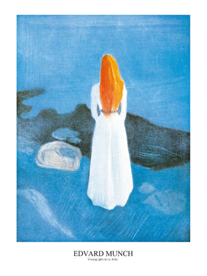 Edvard Munch Young girl on a Jetty Kunstdruck 60x80cm | Yourdecoration.de