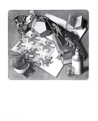 M. C. Escher Reptilien Kunstdruck 55x65cm | Yourdecoration.de