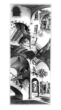 M. C. Escher Oben und Unten Kunstdruck 45x79cm | Yourdecoration.de