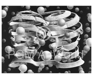 M. C. Escher Band ohne Ende Kunstdruck 65x55cm | Yourdecoration.de