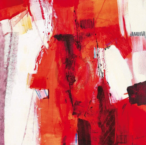 Francesco Cusumano Rosso Astratto Kunstdruck 70x70cm | Yourdecoration.de